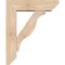 Ekena Millwork Funston Slat Smooth Bracket w/ Offset Brace, Douglas Fir, 5 1/2"W x 18"D x 22"H BKT0604X18X22FST06SDF - alternate 4